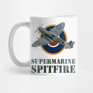 Supermarine Spitfire and Roundel Mug